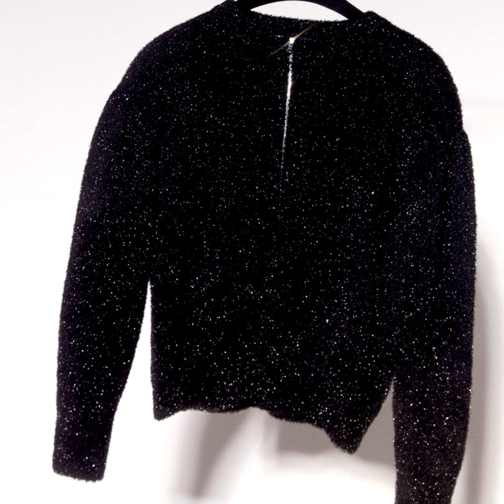 Metallic thread cardigan